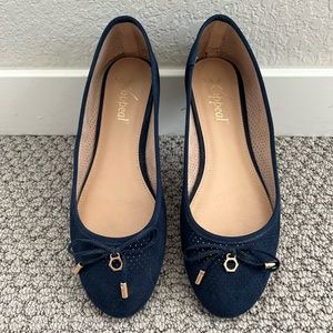 Navy Blue Flats